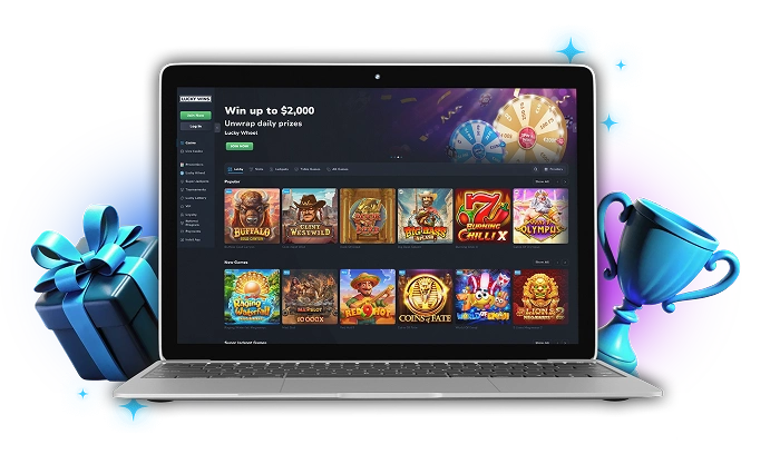 LuckyWins Casino Australia Desktop